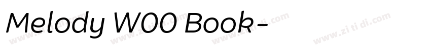 Melody W00 Book字体转换